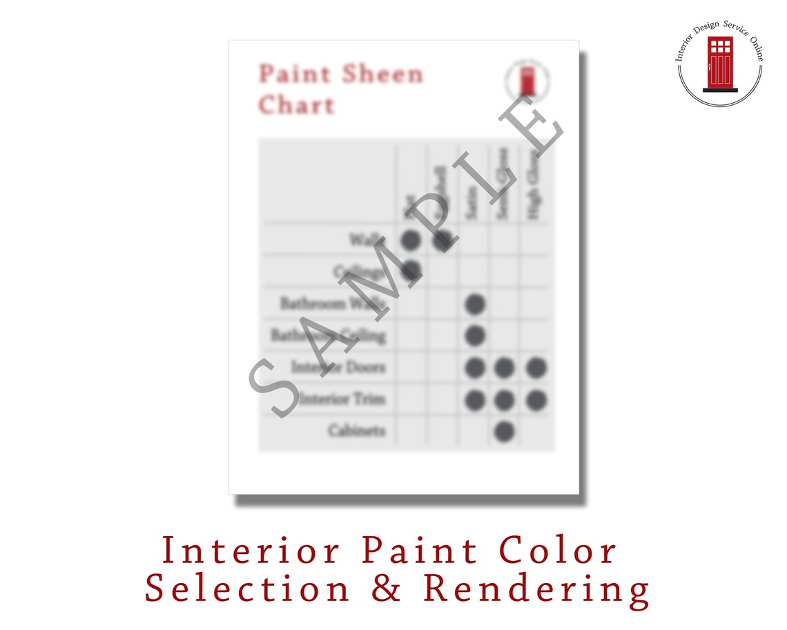 Interior Paint Color Selection & Rendering Custom Paint Etsy