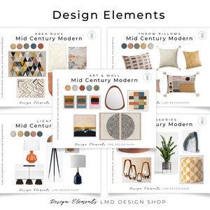 Mid Century Modern Paint Colors Behr | Retro Home Color Scheme - Etsy