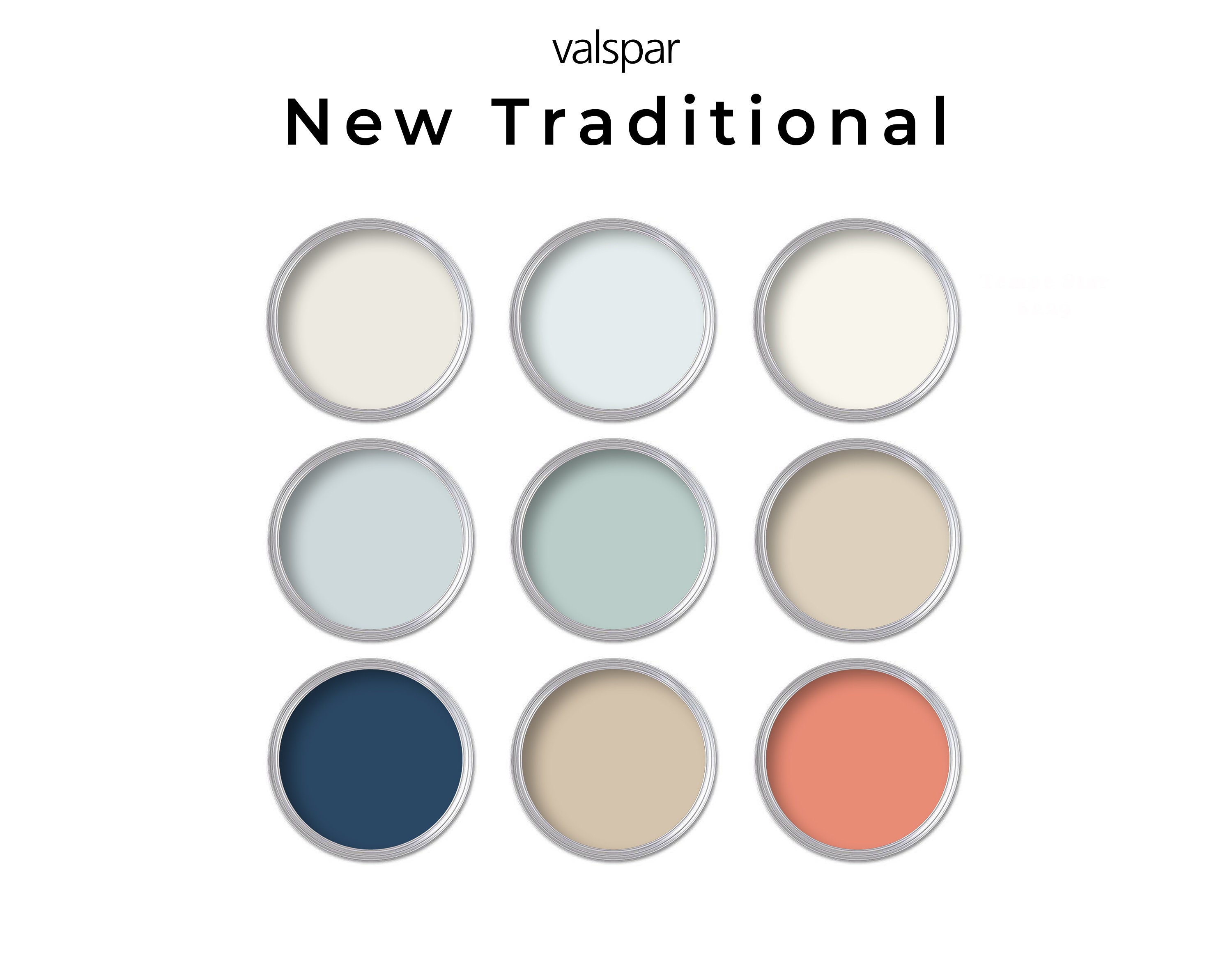 Valspar New Traditional Paint Palette Whole House Paint Palette Etsy UK