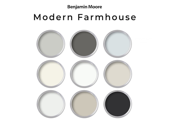Modern Farmhouse Benjamin Moore Paint Palette | Home Interior Color Palette