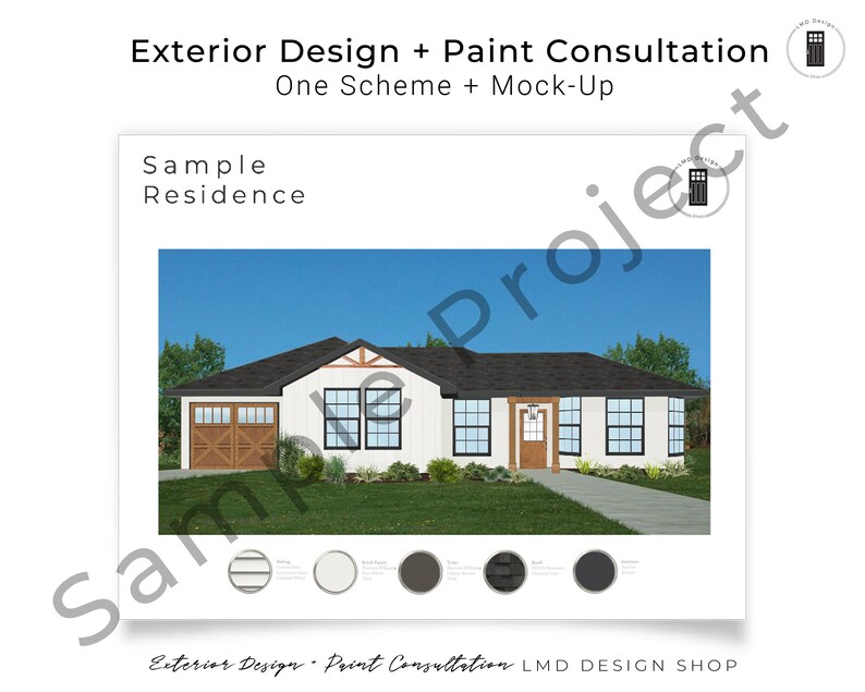 Virtual Exterior Design Scheme Exterior Design & Paint Color Etsy