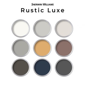 Sherwin Williams Rustic Paint Palette | Whole House Paint Palette Rustic Luxe