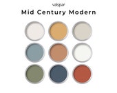 Mid Century Modern Valspar Paint Palette | Interior Paint Colors for Home