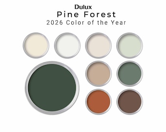 Pine Forest Dulux Canada 2026 Color of the Year | Canadian Paint Color Palette | Whole House Paint Scheme