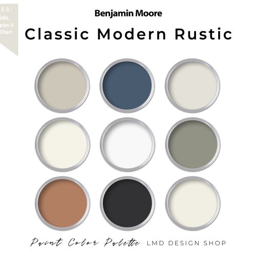 Victorian Benjamin Moore Paint Color Palette Whole House Etsy UK