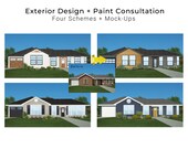 Exterior Home Design Consultation Renderings | Exterior Paint Color and Design Consultation
