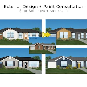 Exterior Home Design Consultation Renderings | Exterior Paint Color and Design Consultation