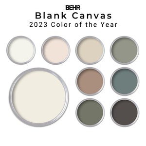 Behr 2023 Blank Canvas Paint Color Palette | Whole Home Paint Colors