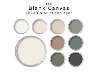 Behr 2023 Blank Canvas Paint Color Palette | Whole Home Paint Colors