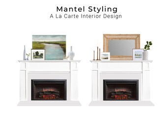 Interior Design Service | Mantel Styling Rendering
