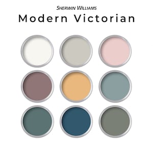 Sherwin Williams Victorian Paint Color Palette | Whole House Paint Palette