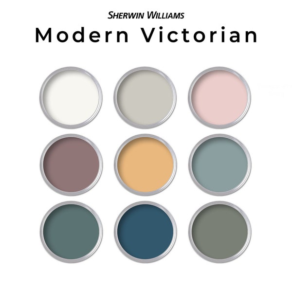 Sherwin Williams Victorian Paint Color Palette | Whole House Paint Palette