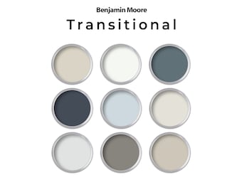 Benjamin Moore Transitional Paint Color Palette | Whole House Paint Palette