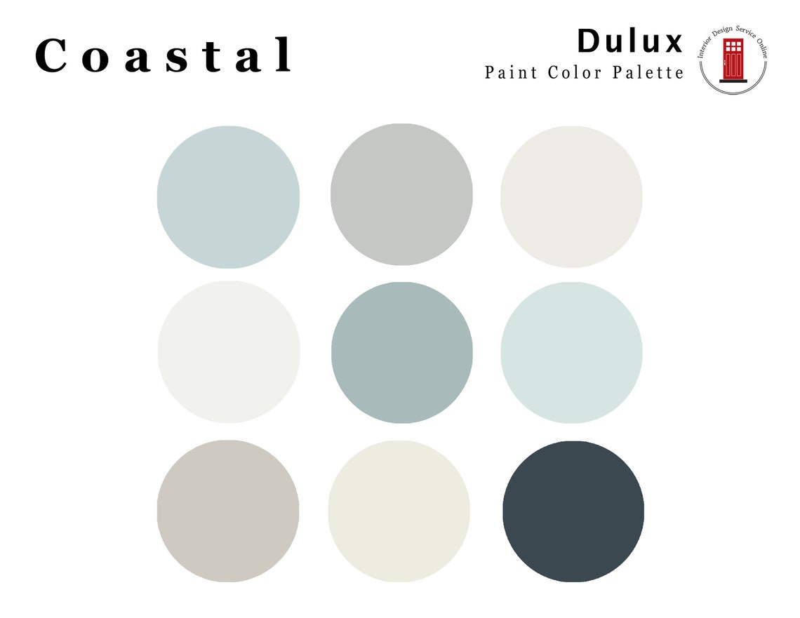 Coastal Dulux Canada Paint Palette Interior Beach Paint Color Etsy UK