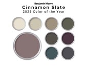 Cinnamon Slate 2025 Benjamin Moore Color of the Year Paint Palette | Whole House Paint Palette