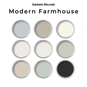 Modern Farmhouse Sherwin Williams Paint Palette | Whole Home Color Palette