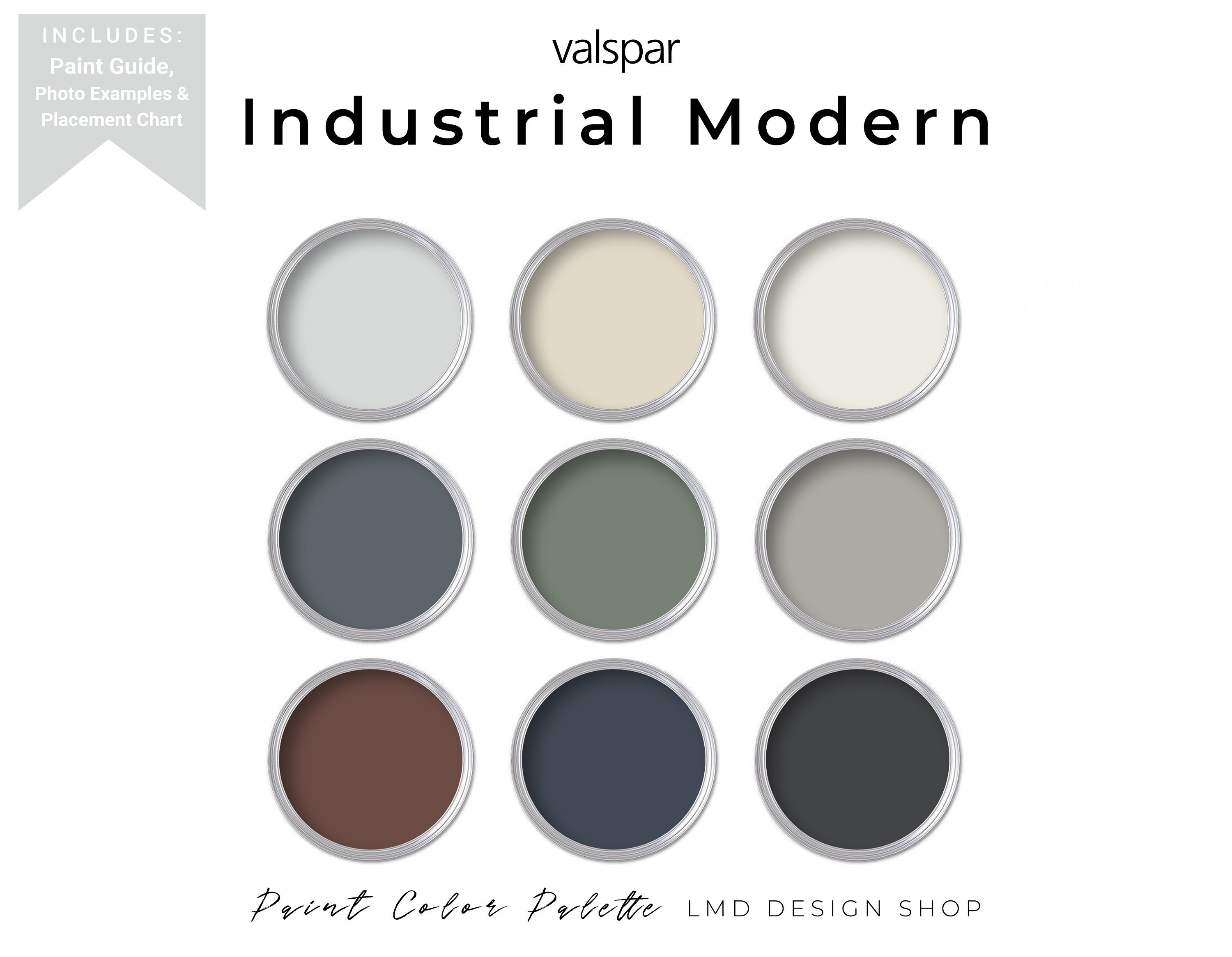 Valspar Industrial Paint Palette Industrial Modern Paint Etsy