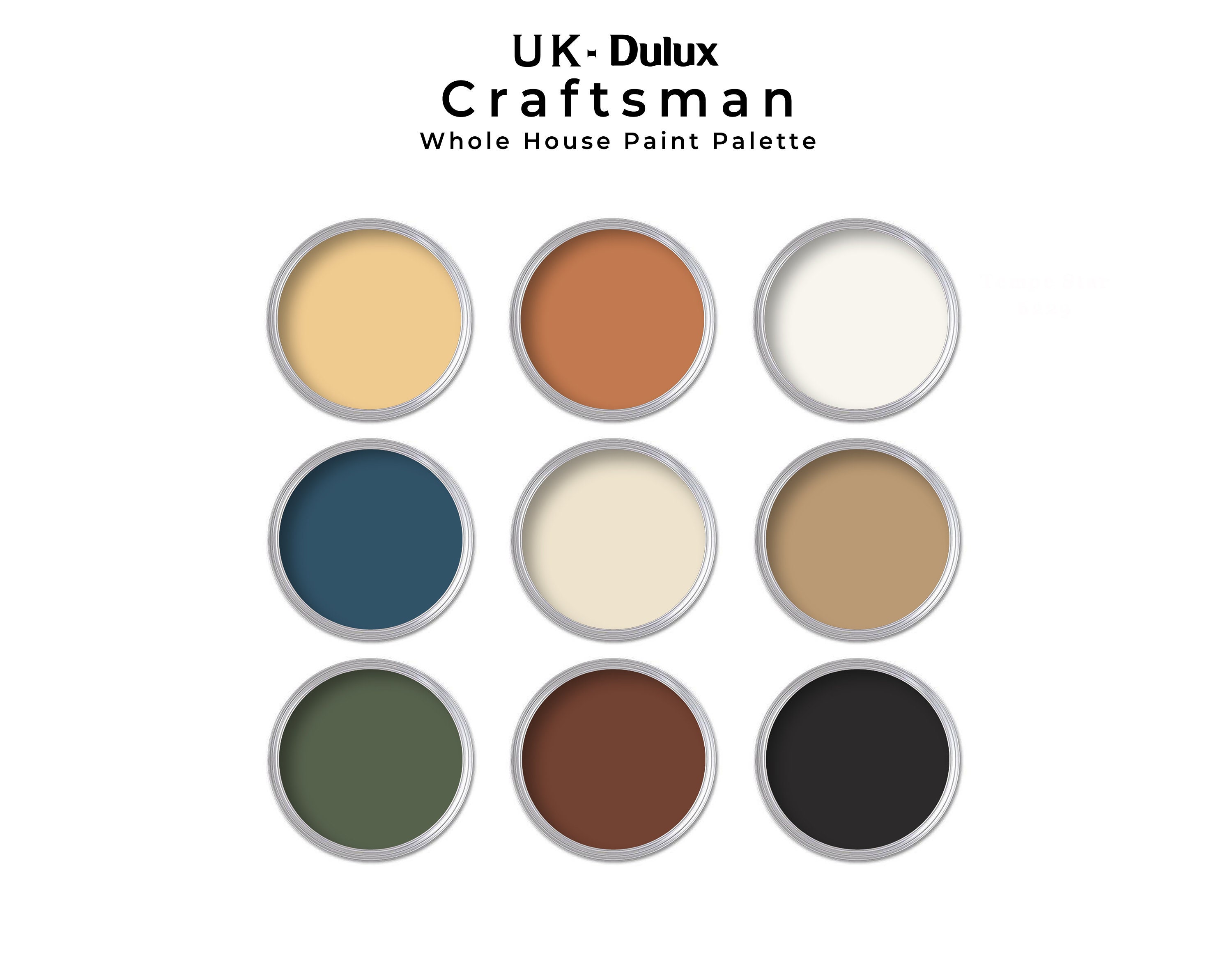 Traditional Paint Color Scheme Dulux Paint Palette For Home