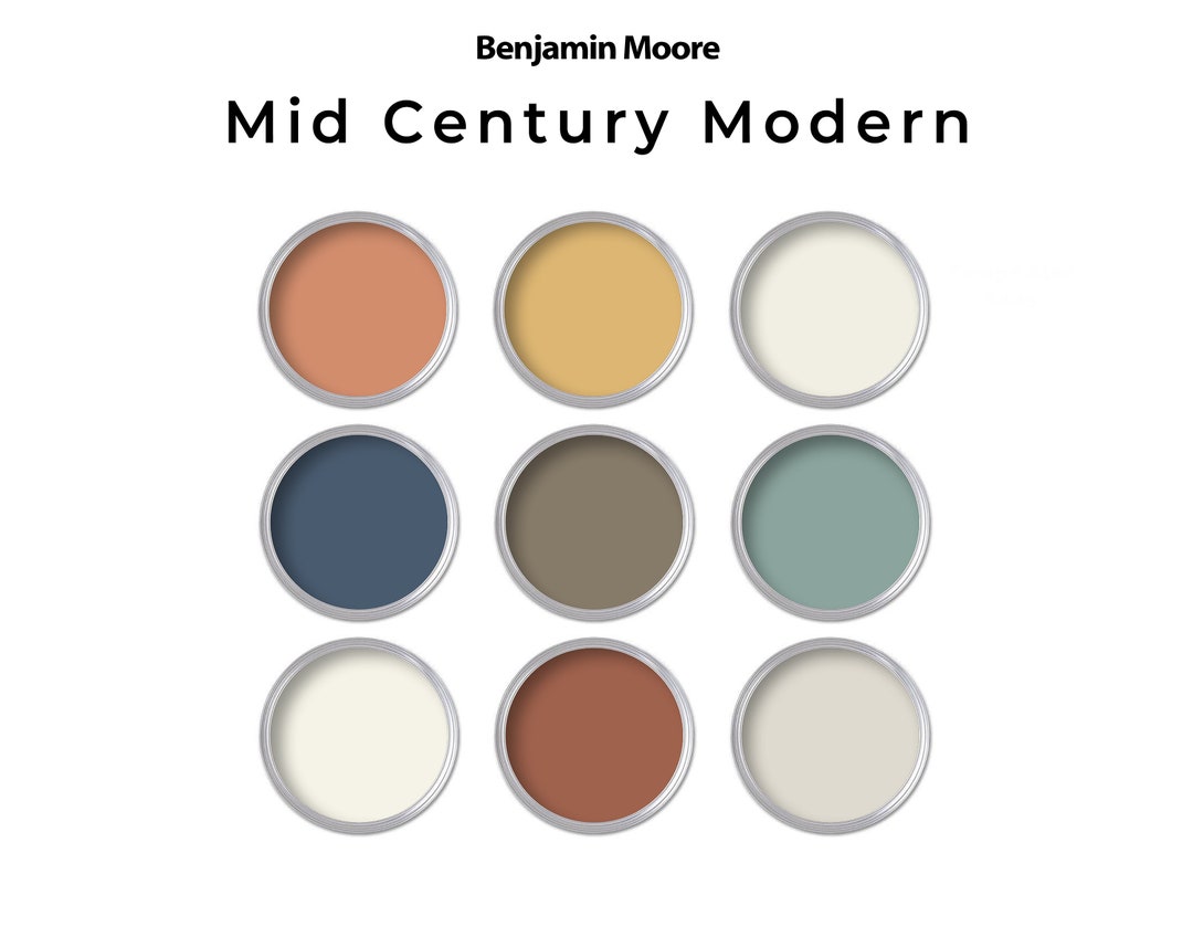Benjamin Moore Mid Century Modern Paint Palette | MCM Interior Paint ...