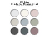 Modern Minimalist Dulux UK Paint Color Palette | Dulux UK Minimalist Interior Paint Colors