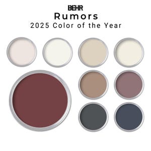 2025 Behr Rumors Color of the Year Palette | Interior Home Warm Paint Colors