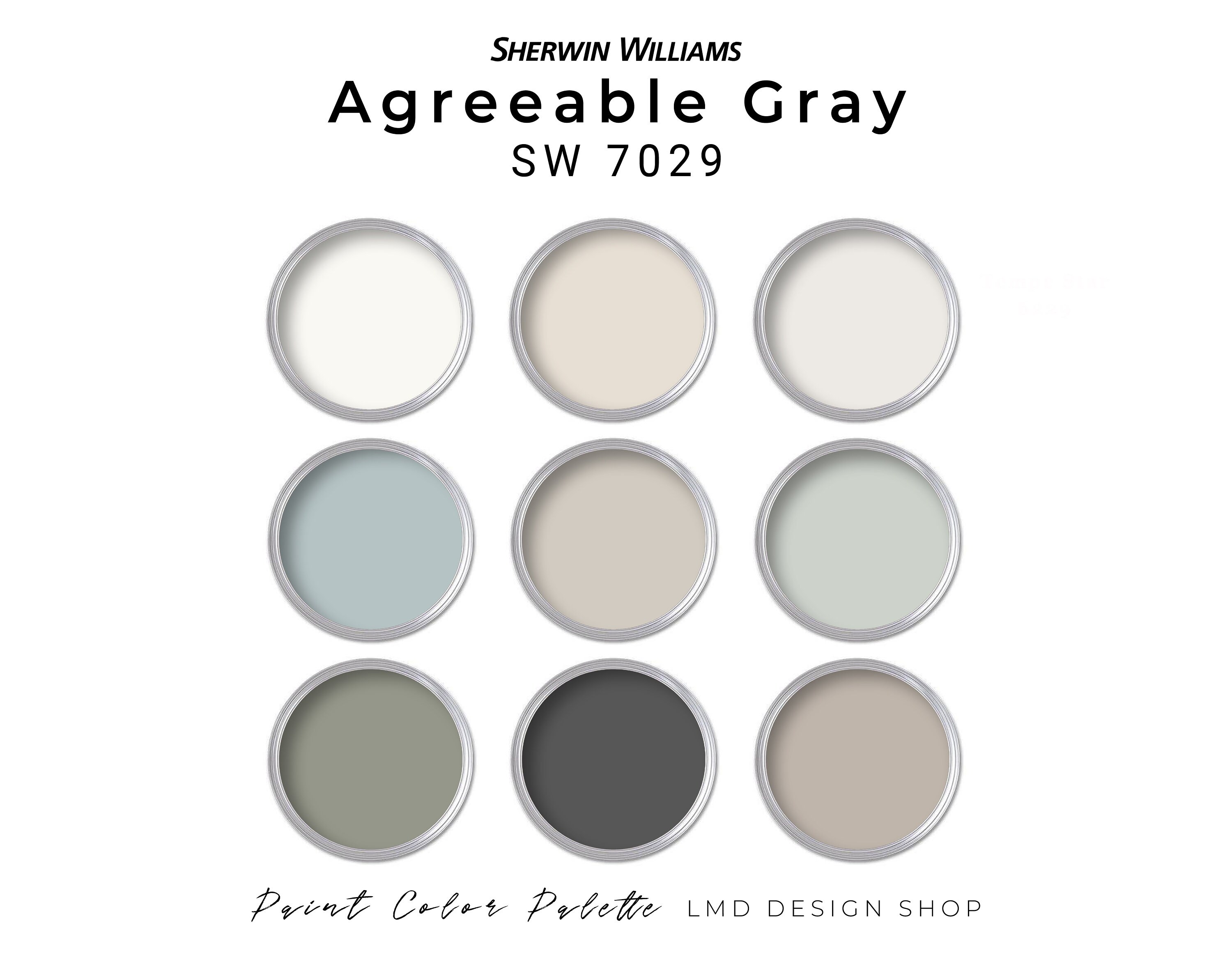 Agreeable Gray Paint Palette Sherwin Williams Whole House Paint Palette