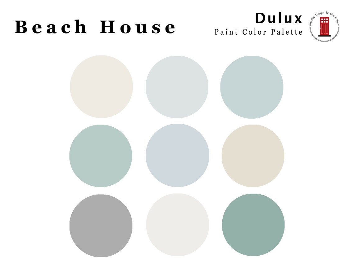 Dulux Beach House Color Palette Dulux Canada Paint Palette Etsy
