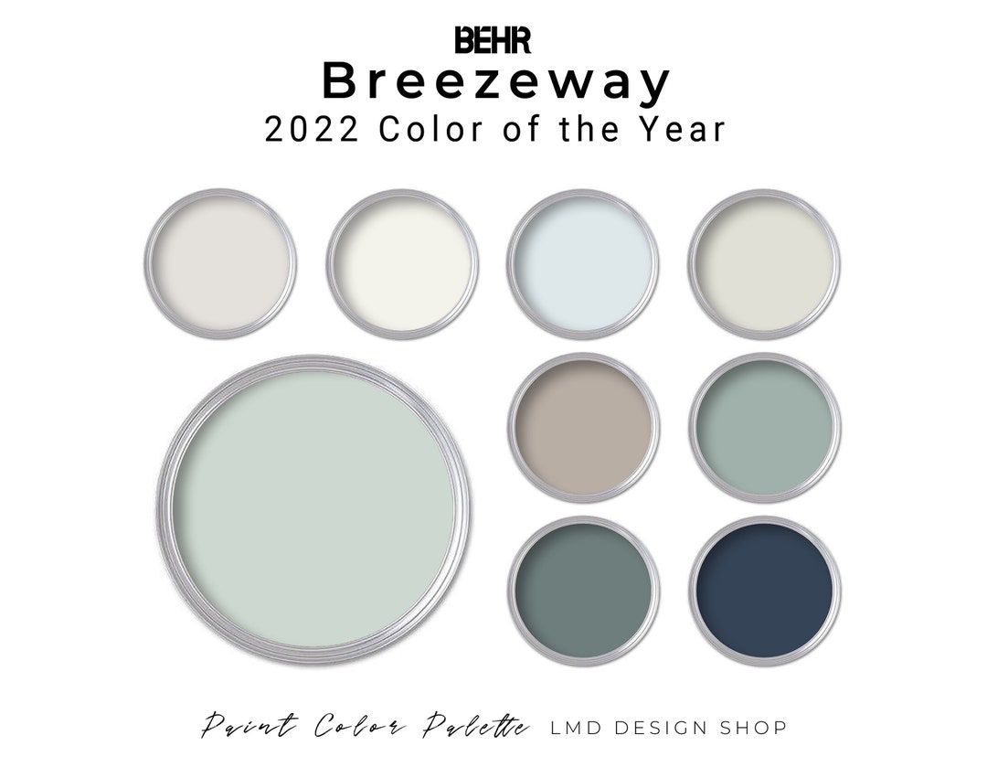 Behr Breezeway Paint Color Palette Whole House Paint Palette Etsy