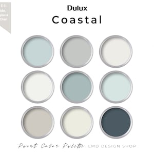 Dulux Coastal Paint Color Palette Whole House Paint Palette - Etsy UK