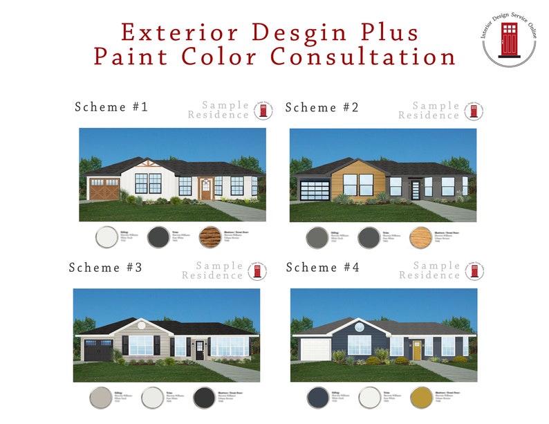 Exterior Design & Paint Color Consultation Virtual Exterior Etsy