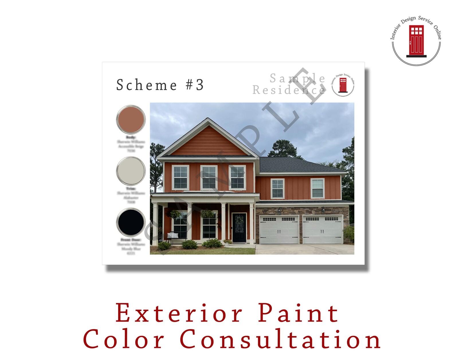 Additional Paint Color Scheme for Exterior Paint Color Etsy