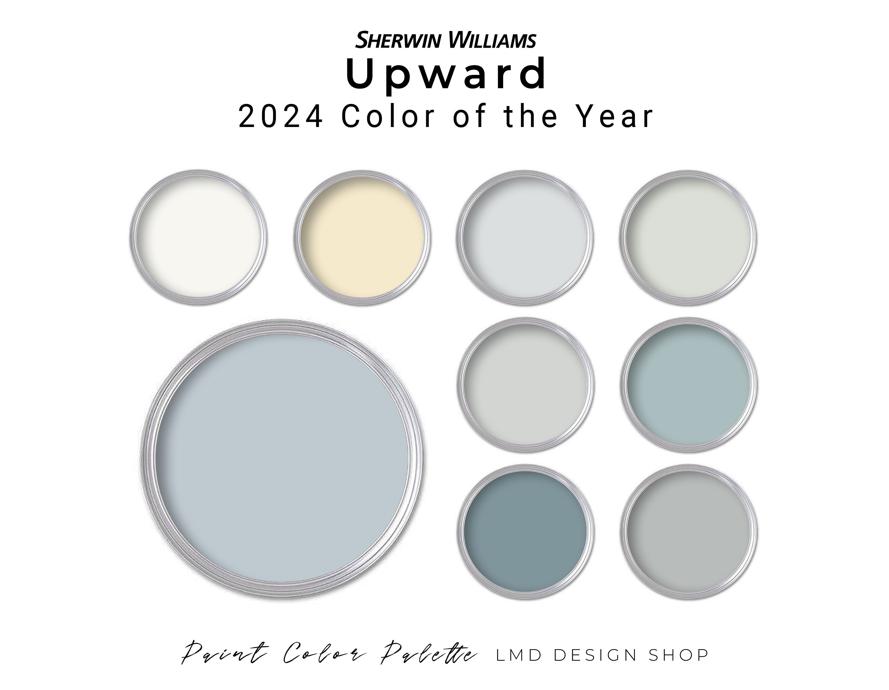 Sherwin Williams 2024 Color of the Year Upward Paint Pallette Whole
