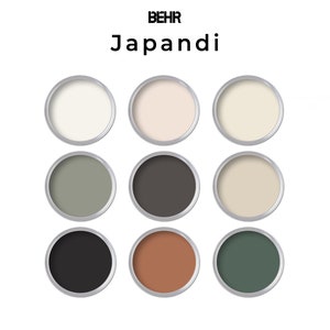 Behr Japandi House Paint Color Palette | Interior House Color Palette