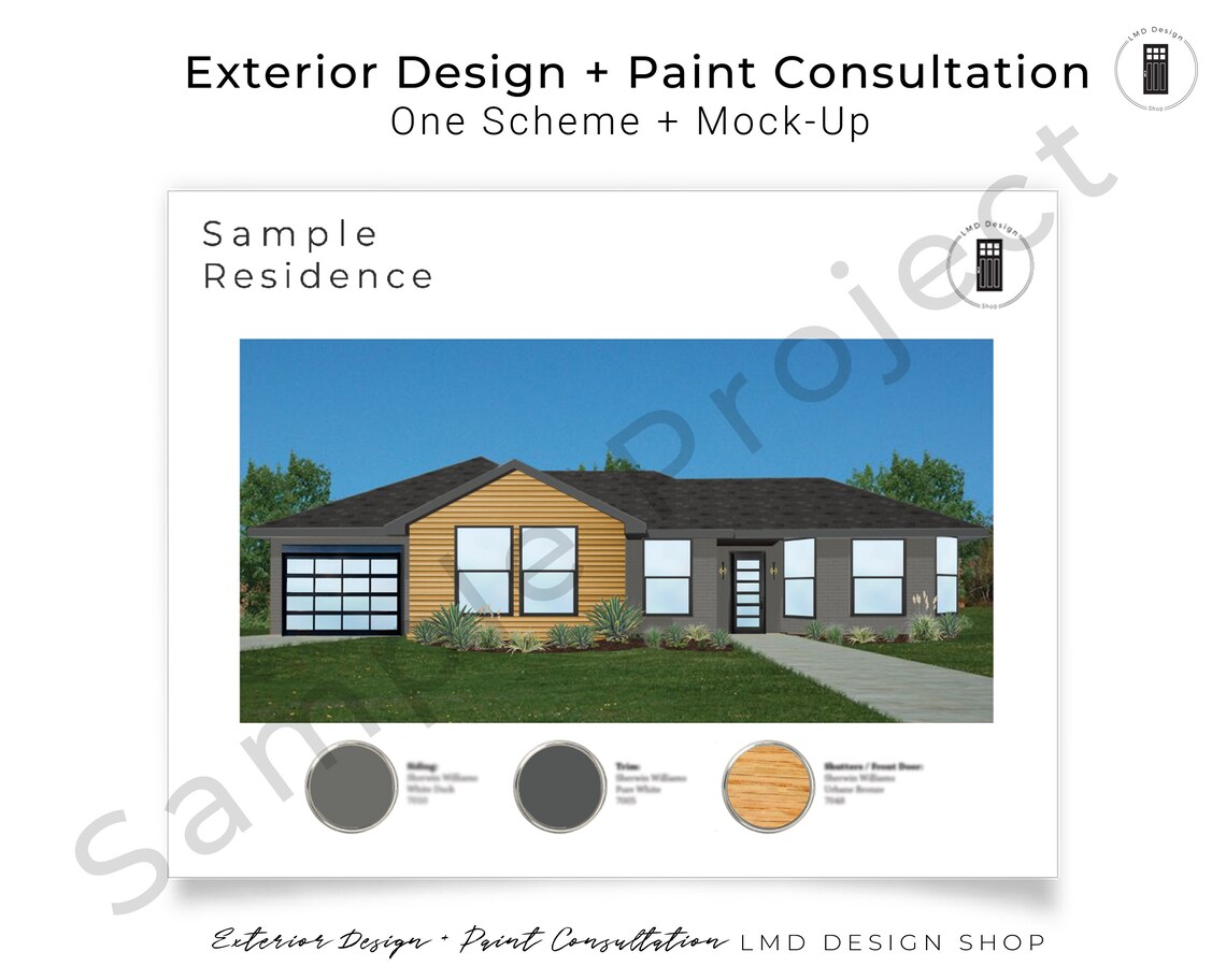 Virtual Exterior Design Scheme Exterior Design & Paint Color Etsy