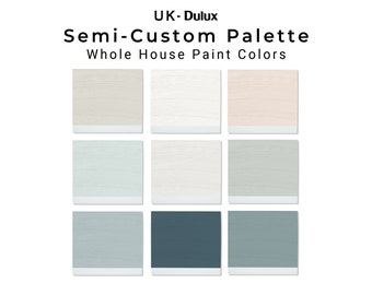 Benutzerdefinierte UK Dulux Paint Farbpalette | Interior Design Farbschema