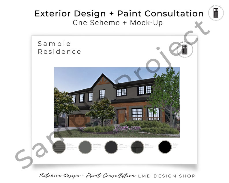 Virtual Exterior Design Scheme Exterior Design & Paint Color Etsy