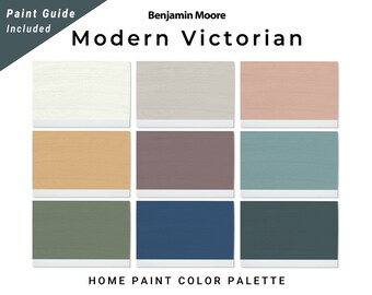 Exterior Modern Victorian Color Palette - Etsy