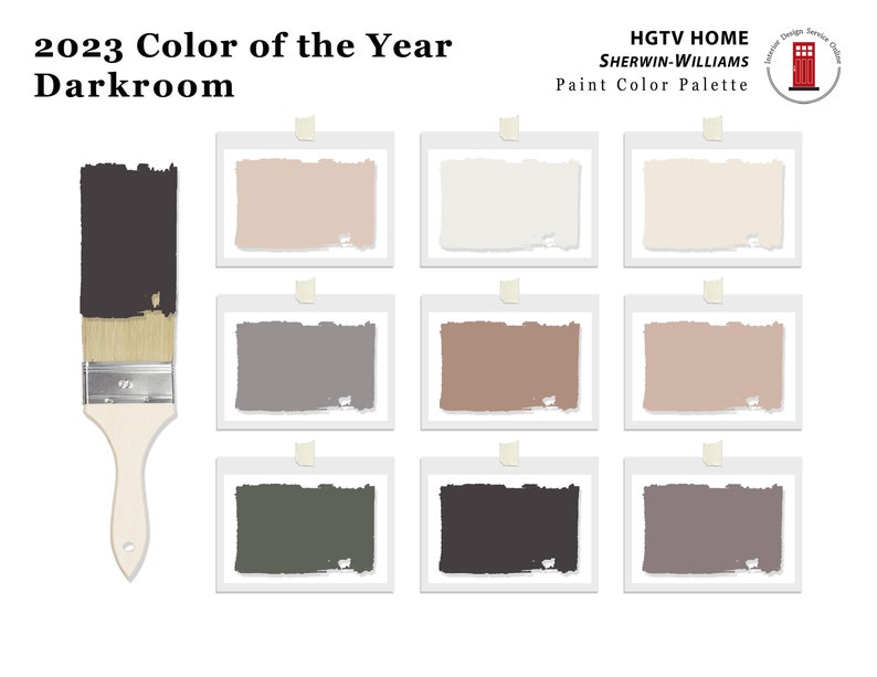Darkroom 2023 Hgtv Sherwin Williams Color Year 2023 Color Etsy