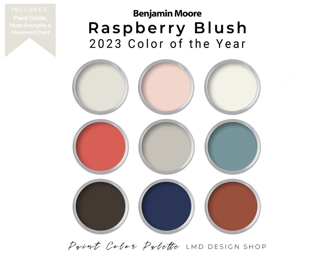 Raspberry Blush 2023 Benjamin Moore Paint Palette Color Year Etsy