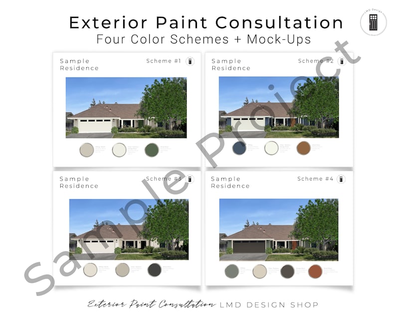 Exterior Paint Color Consultation Home Paint Colors Exterior Etsy