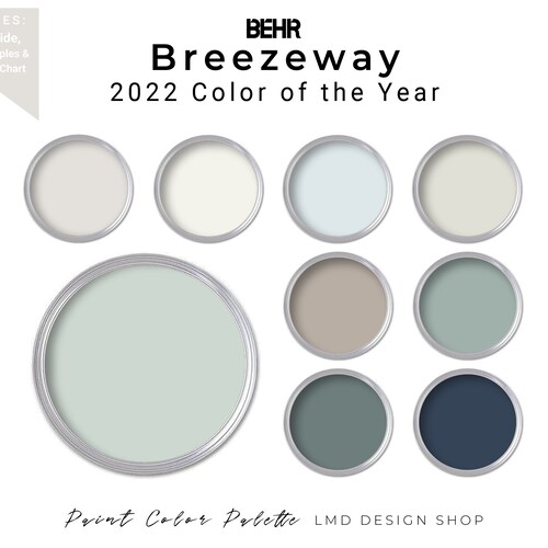 Behr Breezeway Paint Color Palette Whole House Paint Palette Etsy