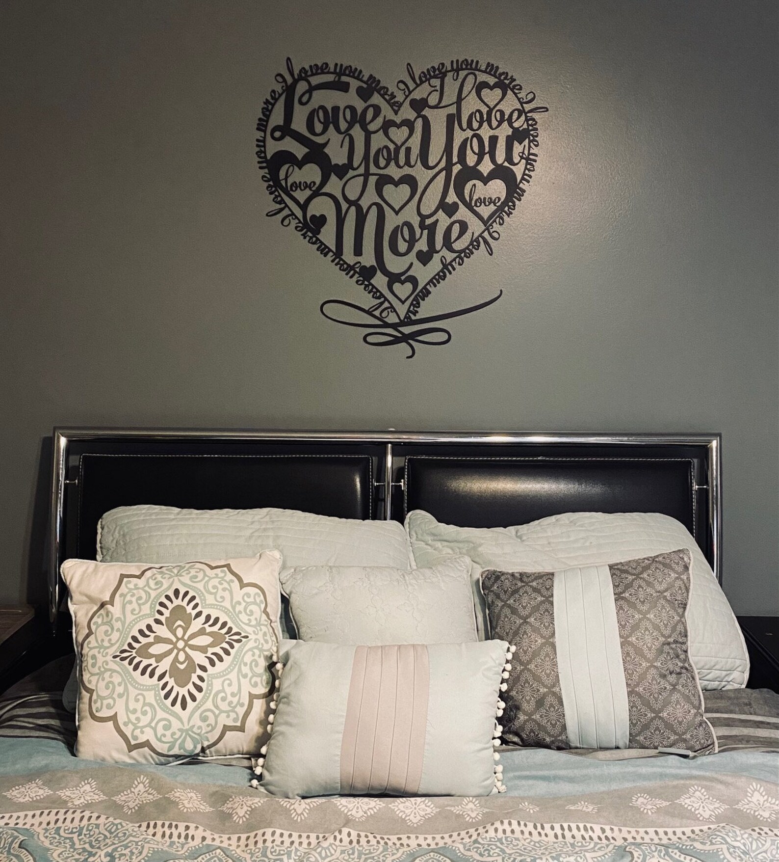 I Love You More Metal Art Sign Etsy