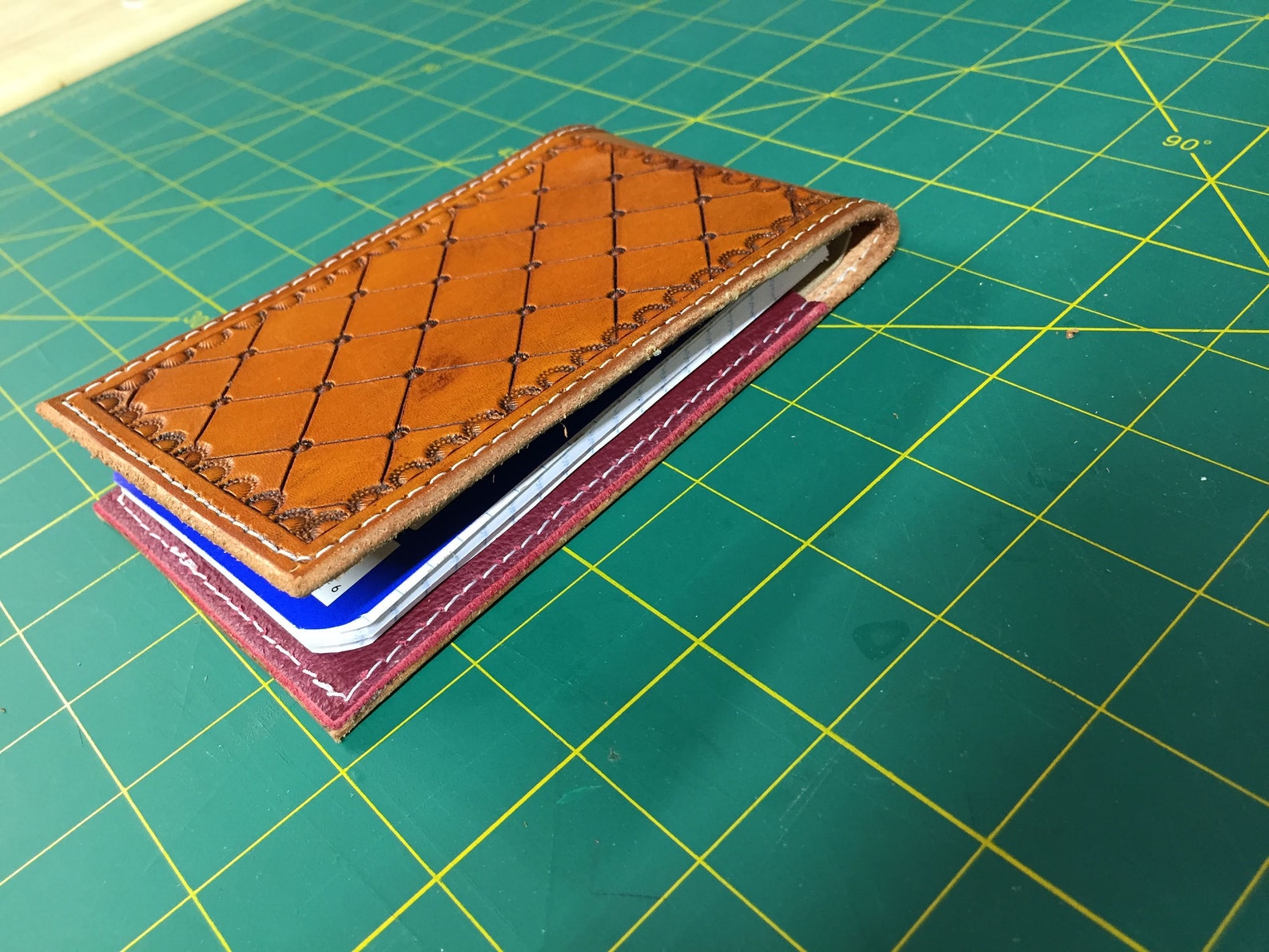 Leather Top Spiral Tooled Notebook Cover Etsy