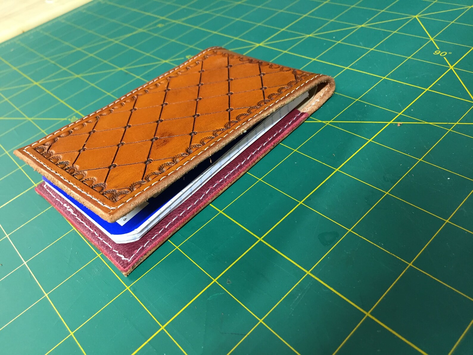 Leather Top Spiral Tooled Notebook Cover Etsy