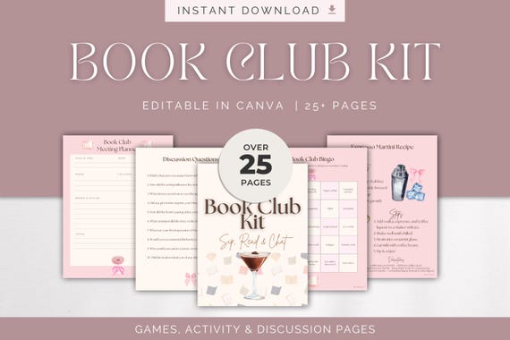 Coquette Book Club Kit: Printable Games & Discussion (PDF Download)