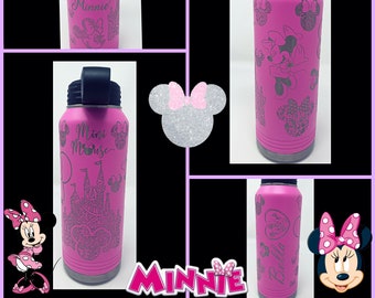 Minnie Mouse 20 Oz, 32 Oz. or 40 Oz Custom Water Bottle