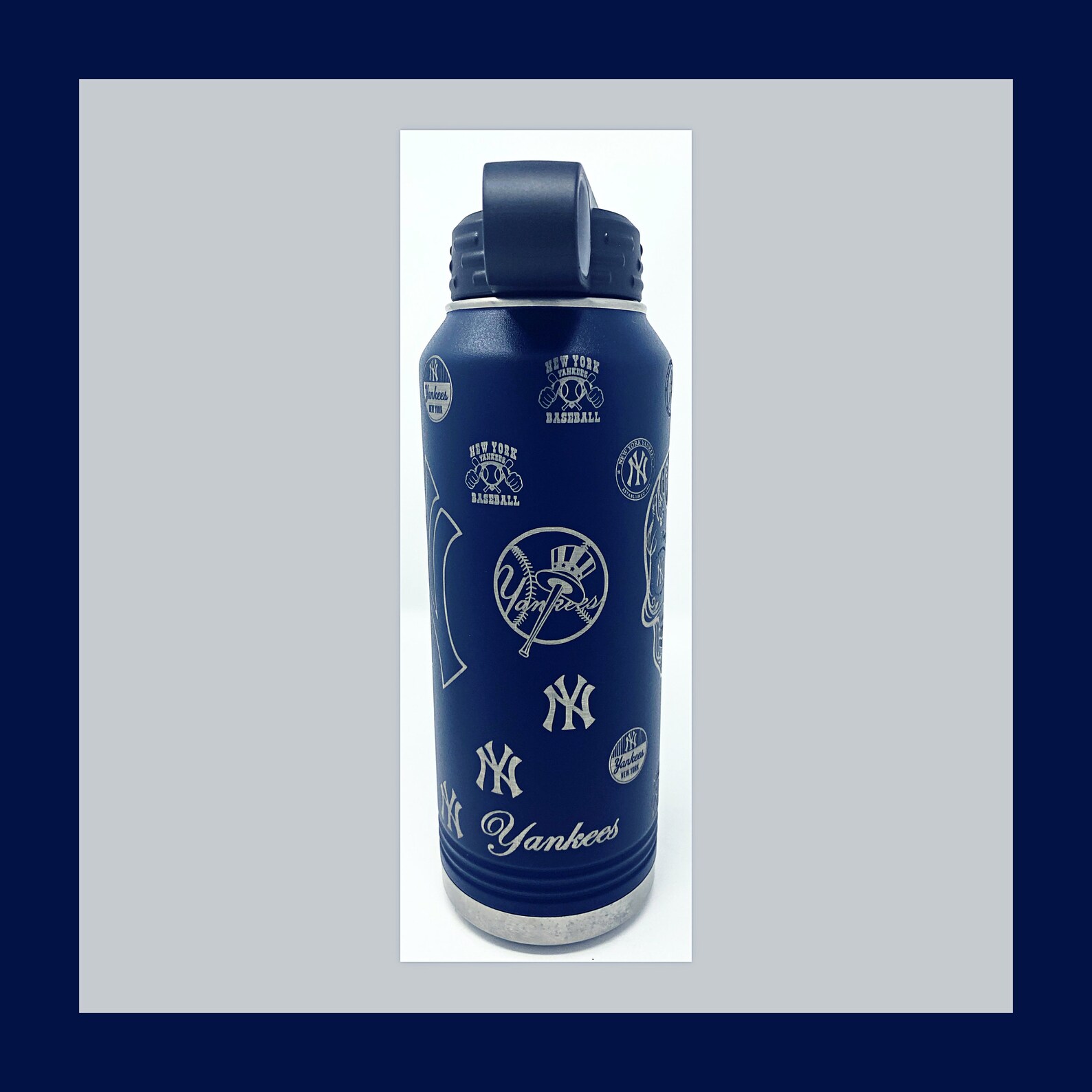 NY Yankees 20 Oz 32 Oz or 40 Oz. Water Bottle Etsy