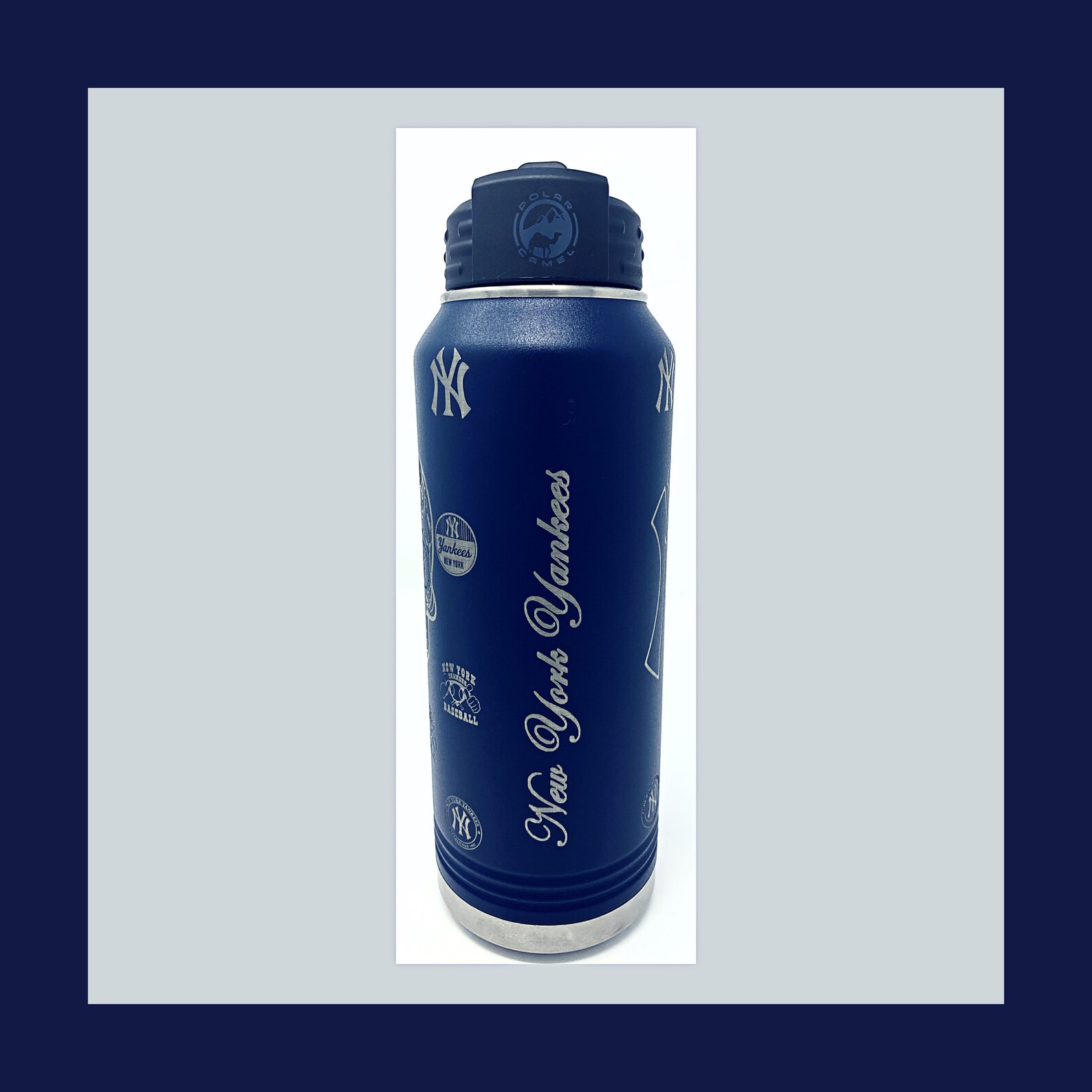 NY Yankees 20 Oz 32 Oz or 40 Oz. Water Bottle Etsy