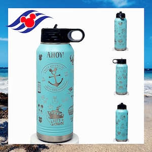 Disney Cruise Line Custom 20 Oz, 32 Oz, or 40 Oz Water Bottle