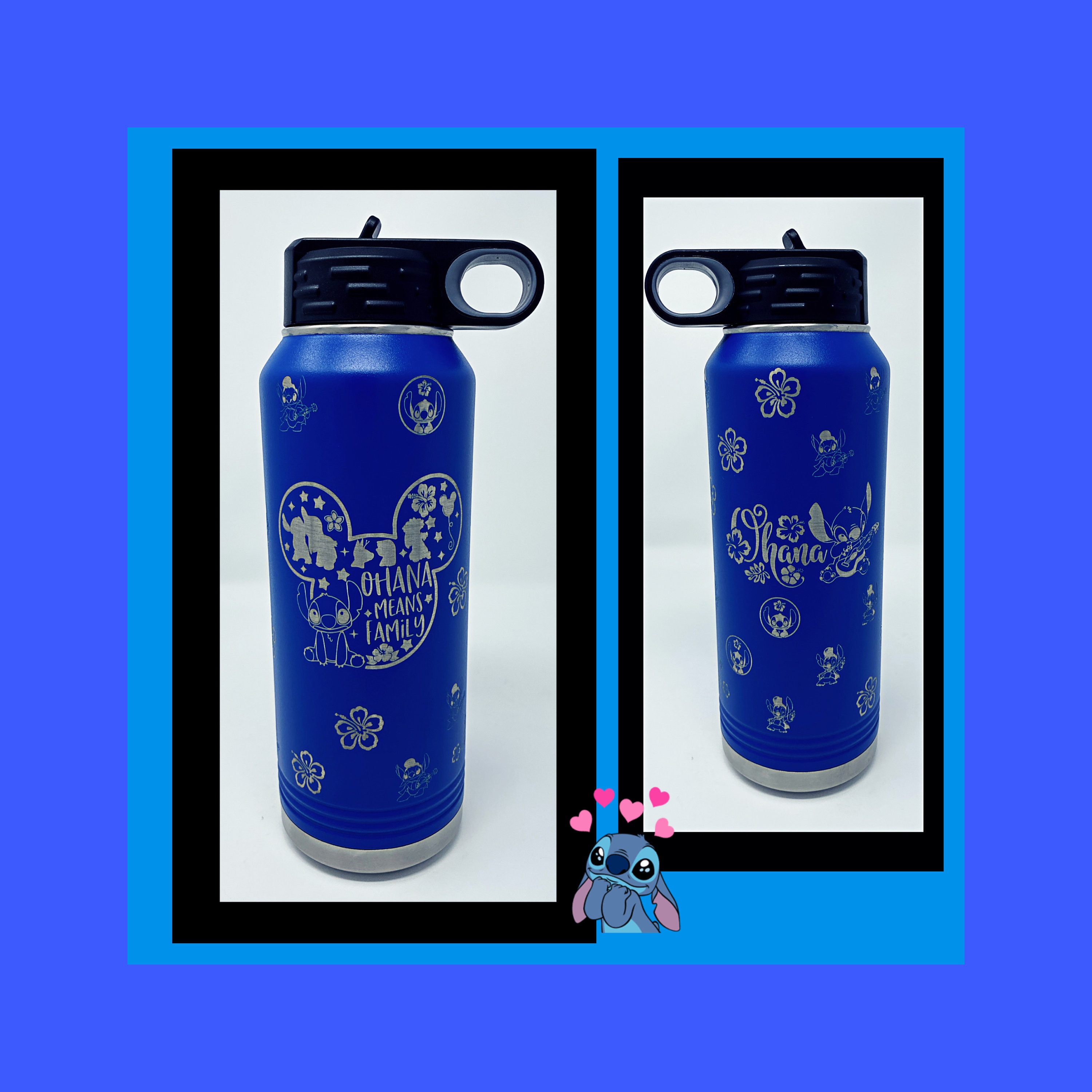 Disney Lilo & Stitch Ohana Means Family 42-Ounce Stainless Steel Water Bottle